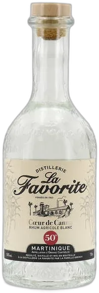 image du vin la Favorite Cœur de Canne Blanc Rhum Blanc de la Martinique