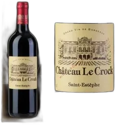 image du vin Magnum Saint Estèphe Château le Crock 2015 en Plumier Bois