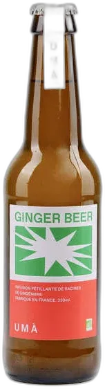 photo du vin Ginger Beer Umà Infusion Pétillante de Racines de Gingembre Bio