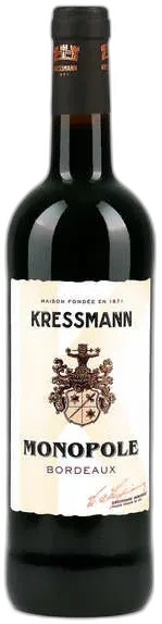 photo du vin Bordeaux Vin Aoc Monopole Kressmann
