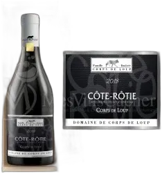 vue du vin Magnum Côte-Rôtie Cuvée " Corps de Loup " 2018 Famille Daubrée