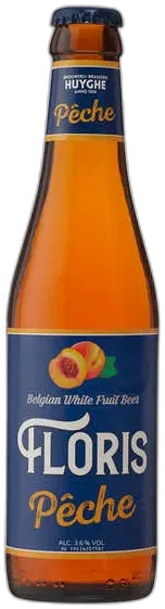 vue du vin Floris Pêche Bière Blanche Belge à la Pêche