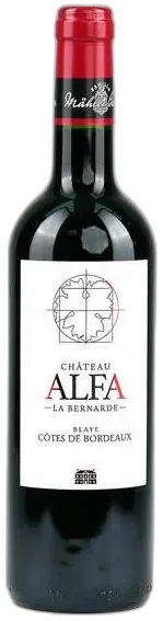 photos du vin Château Alfa la Bernade Blaye Côtes de Bordeaux Aop Vin