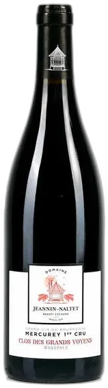 vue du vin Mercurey 1er Cru Aoc "Clos des Grands Voyens" Rouge Domaine Jeannin-Naltet