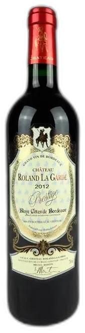capture du vin Château Roland la Garde Prestige 2019