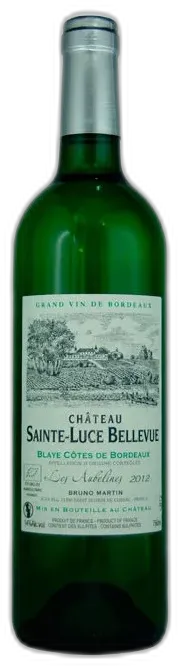 photo du vin Château Sainte-Luce Bellevue "les Aubelines" 2019