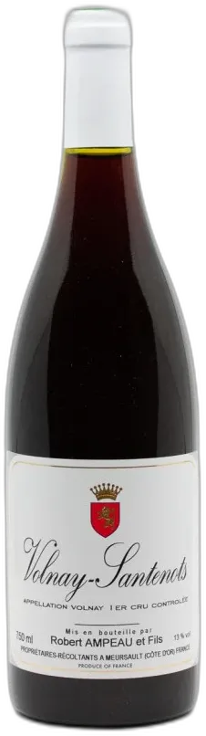 vue du vin Ampeau Robert Volnay 1er Cru Santenots 1990