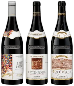 vue du vin Trilogie Guigal 2021 la Mouline, la Turque, la Landonne