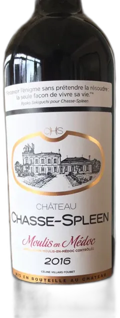 photo du vin Château Chasse-Spleen 2016 Moulis