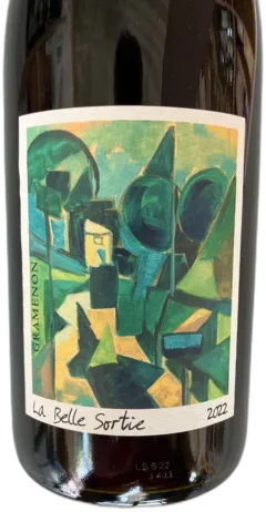 vue du vin la Belle Sortie 2022 Côtes du Rhône, Gramenon