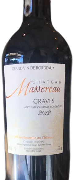 vue du vin Graves Château Massereau
