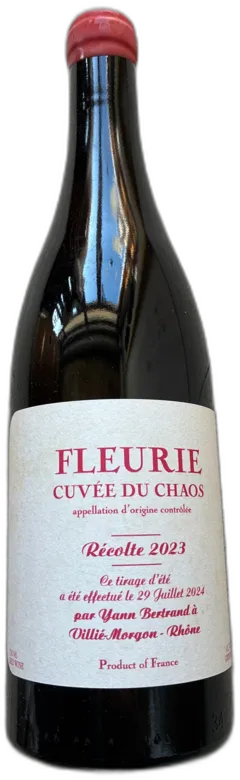 vue du vin Cuvée du Chaos Fleurie, Yann Bertrand