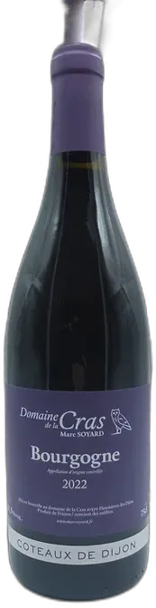 photos du vin Domaine de la Cras Bourgogne Rouge Coteaux de Dijon 2022