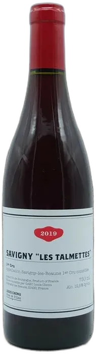 vue du vin Domaine Chenu Savigny-les-Beaune 1er Cru "les Talmettes" 2019