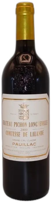 vue du vin Pichon Longueville Contesse 2009
