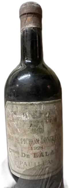 photo du vin Pichon Longueville Contesse 1928