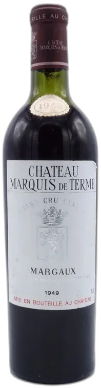 photo du vin Marquis de Terme 1949 4 Eme Grand Cru Classé Margaux