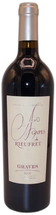 aperçu du vin Agapes de Rieufret Graves 2022