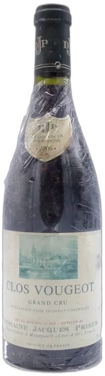 photo du vin Clos Vougeot 2006 Jacques Prieure