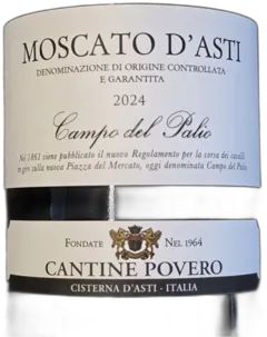illustration du vin Italie Moscato-d’Asti 2024 Blanc Moelleux/Perlant Cantine Povero