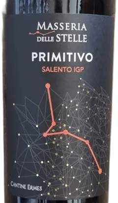 image du vin Italie Igp Salento 2023 Rouge Primitivo Cantine Ermes