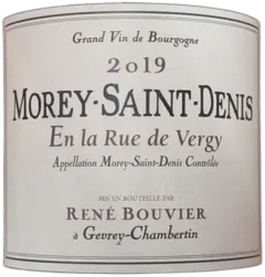 photo du vin Morey-st-Denis 2019 Rouge en la Rue de Vergy René Bouvier