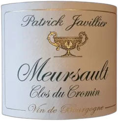 photo du vin Meursault 2020 Blanc Clos du Cromin Patrick Javillier