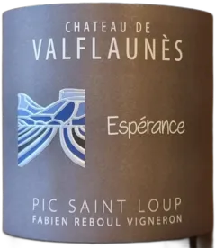 photo du vin Bio Pic-st-Loup 2022 Rouge Espérance Château de Valflaunès