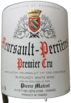 photo du vin Meursault 1er Cru 2020 Blanc Perrières Matrot
