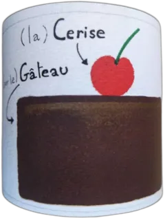 vue du vin Beaujolais-Villages 2022 Rouge Cerise Sur le Gâteau Thulon