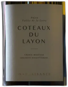 vue du vin Coteaux du Layon 2023 Plaisance