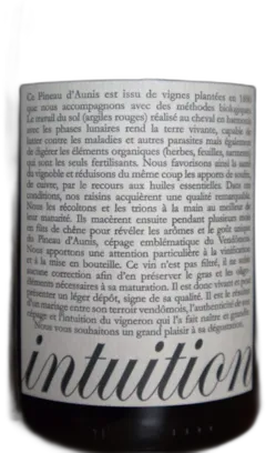 photo du vin Intuition Domaine Colin