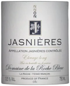 illustration du vin Élevage Long Jasnières la Roche Bleue