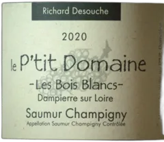 photo du vin les Bois Blancs Saumur Champigny Richard Desouche