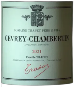 vue du vin Gevrey-Chambertin 2021 Trapet