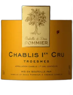 photo du vin Chablis 1er Cru Troesmes Domaine Pommier