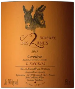 photo du vin Corbières l’Enclos les 2 Ânes