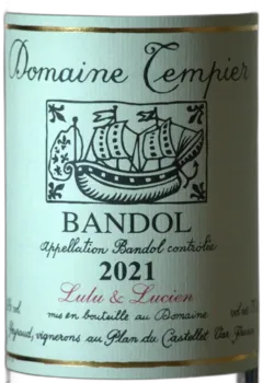 photo du vin Bandol Rouge Lulu & Lucien Domaine Tempier