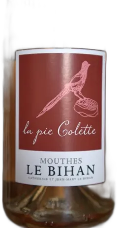 illustration du vin la Pie Colette Rosé Mouthes le Bihan