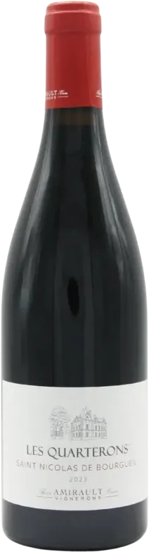 vue du vin Saint-Nicolas de Bourgueil les Quarterons 2023 Domaine Amirault