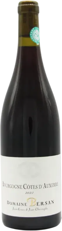capture du vin Bourgogne Côtes d’Auxerre 2023 Rouge Domaine Bersan