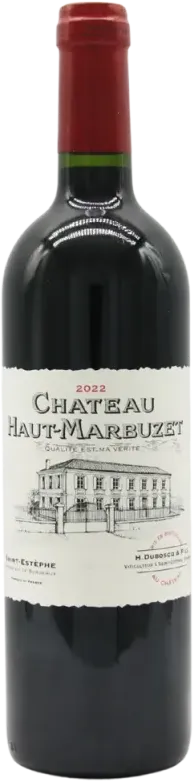 vue du vin Saint-Estèphe 2022 Château Haut-Marbuzet