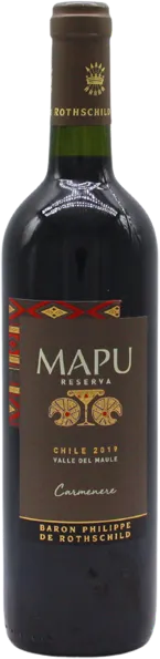 capture du vin Mapu Reserva Carmenère 2019 Baron Philippe de Rothschild