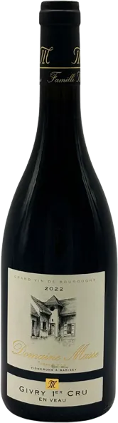 vue du vin Givry 1er Cru en Veau 2022 Domaine Masse Père et Fils