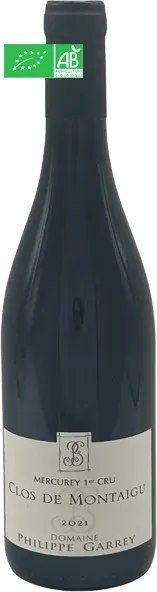 image du vin Mercurey 1er Cru Clos de Montaigu 2021 Domaine Philippe Garrey