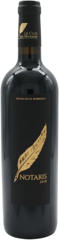 image du vin Côtes de Bourg Notaris 2018 Château le Clos du Notaire