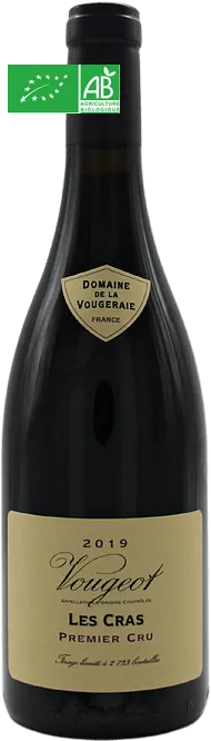 vue du vin Vougeot 1er Cru les Cras 2019 Domaine de la Vougeraie