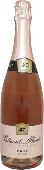 vue du vin Crémant de Bourgogne Brut Rosé Vitteaut-Alberti