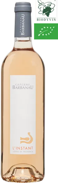 vue du vin Château Barbanau Côtes de Provence "l"Instant Rosé" 2024