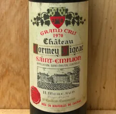 photo du vin 1970 Château Cormey Figeac Saint-Emilion Grand Cru Classé lb